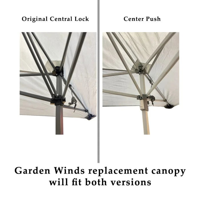 Garden Winds Custom Fit Replacement Canopy Top Cover Compatible with Core Equipment 1654628, 40325, 40155 13' x 13' Center Push Up Pop Up Canopy - Upgraded Performance RipLock 350 Fabric - Nutmeg