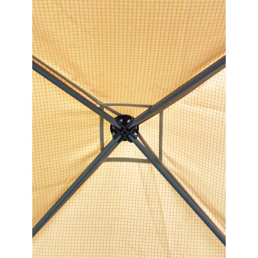 Garden Winds Custom Fit Replacement Canopy Top Cover Compatible with The MasterCanopy AbcCanopy Base 10'x 10', Canopy Top 8' x 8' Slant Leg - Upgraded Performance RIPLOCK 350 Fabric - Slate Gray