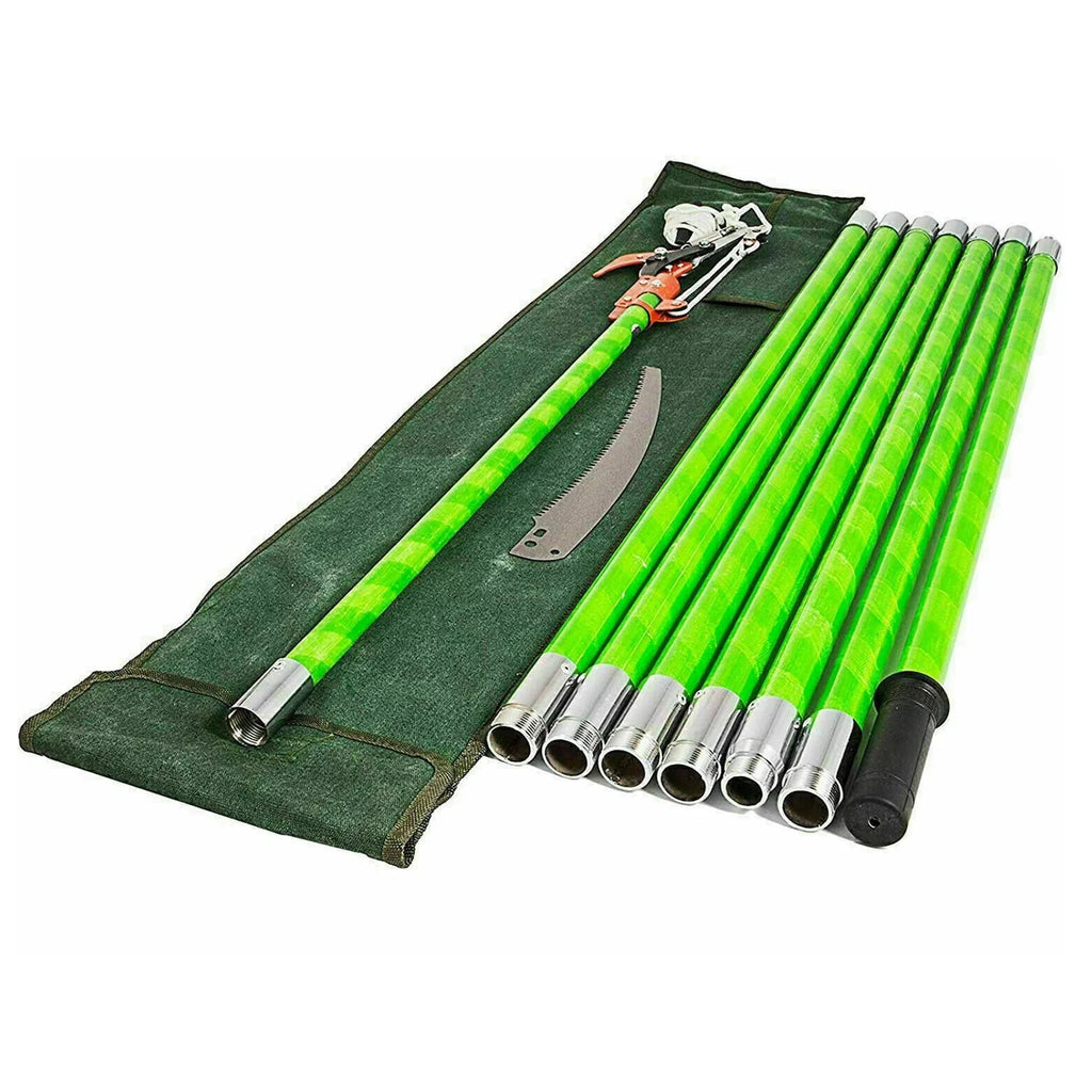 26 Feet Tree Extended Pruner Palm Tree Trimmer Manual Tree Pole Pruners Garden Tools for Tree Trimming Sawing and Shearing