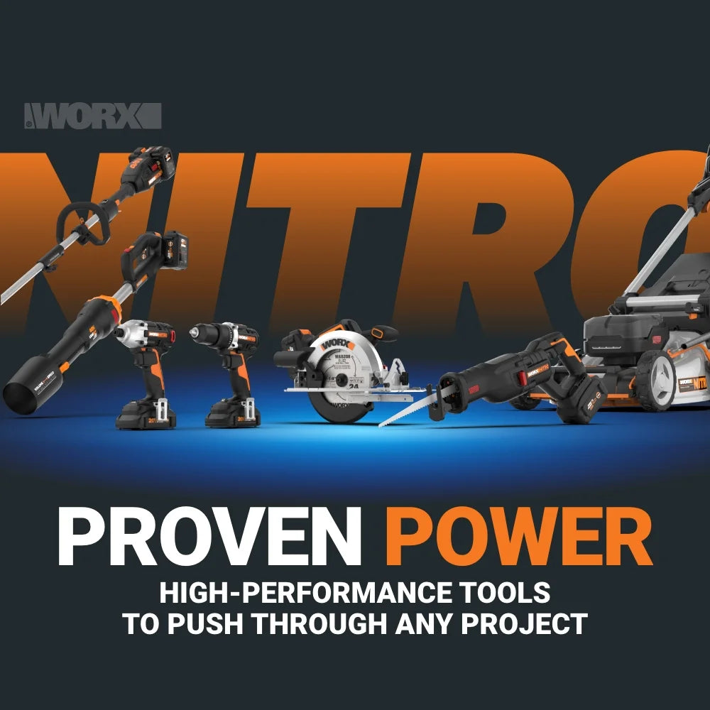 Worx Nitro WX841L 20V 16GA Brushless Finish Nail Gun (Battery & Charger Included)