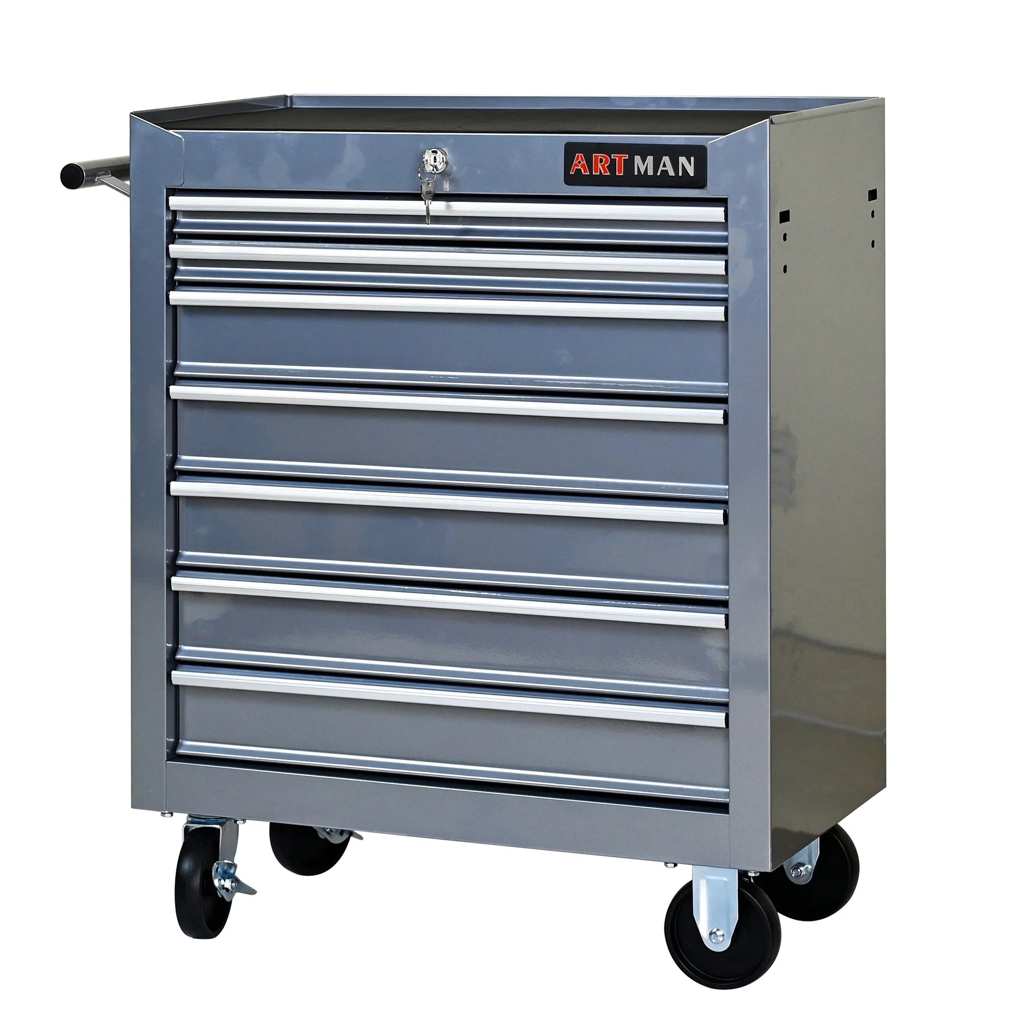 ARTMAN 7 Drawer Tool Rolling Storage Cart ,Tool Boxes Tool Chest with Wheels and Drawers for Garage Workshop Warehouse