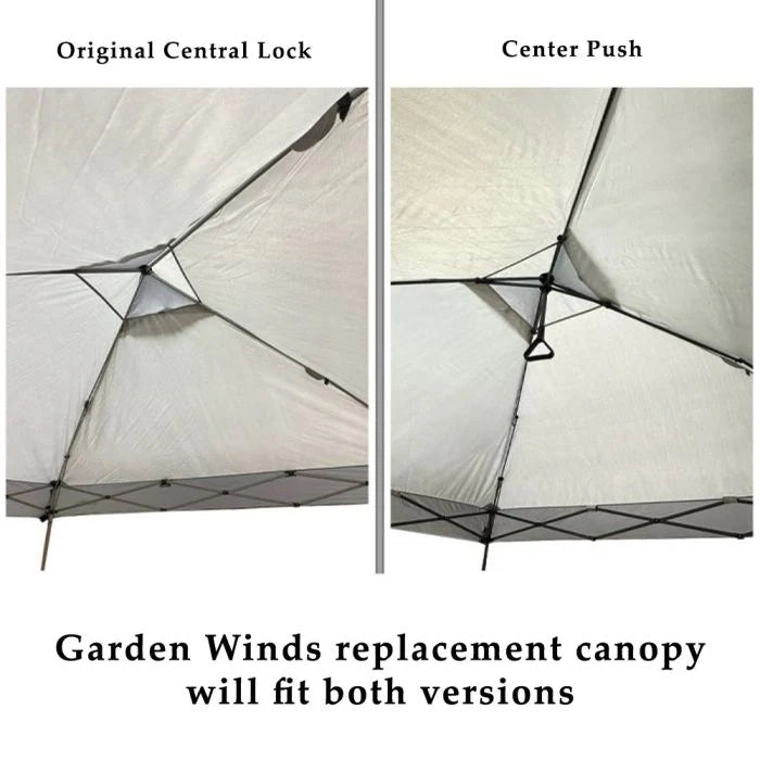 Garden Winds Custom Fit Replacement Canopy Top Cover Compatible with Core Equipment 1654628, 40325, 40155 13' x 13' Center Push Up Pop Up Canopy - Upgraded Performance RipLock 350 Fabric - Nutmeg