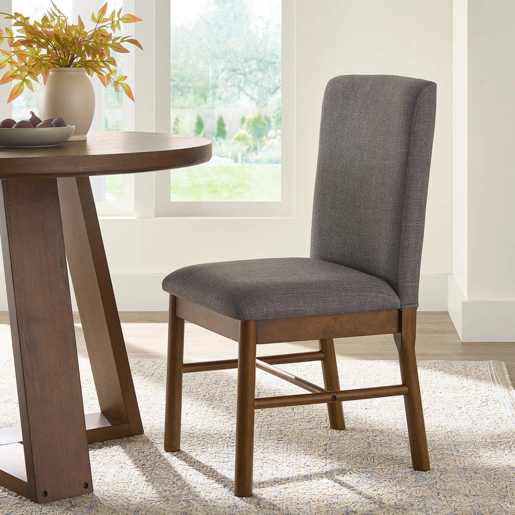 Better Homes & Gardens Ezra Round Wood Dining Table, 45 in, Walnut