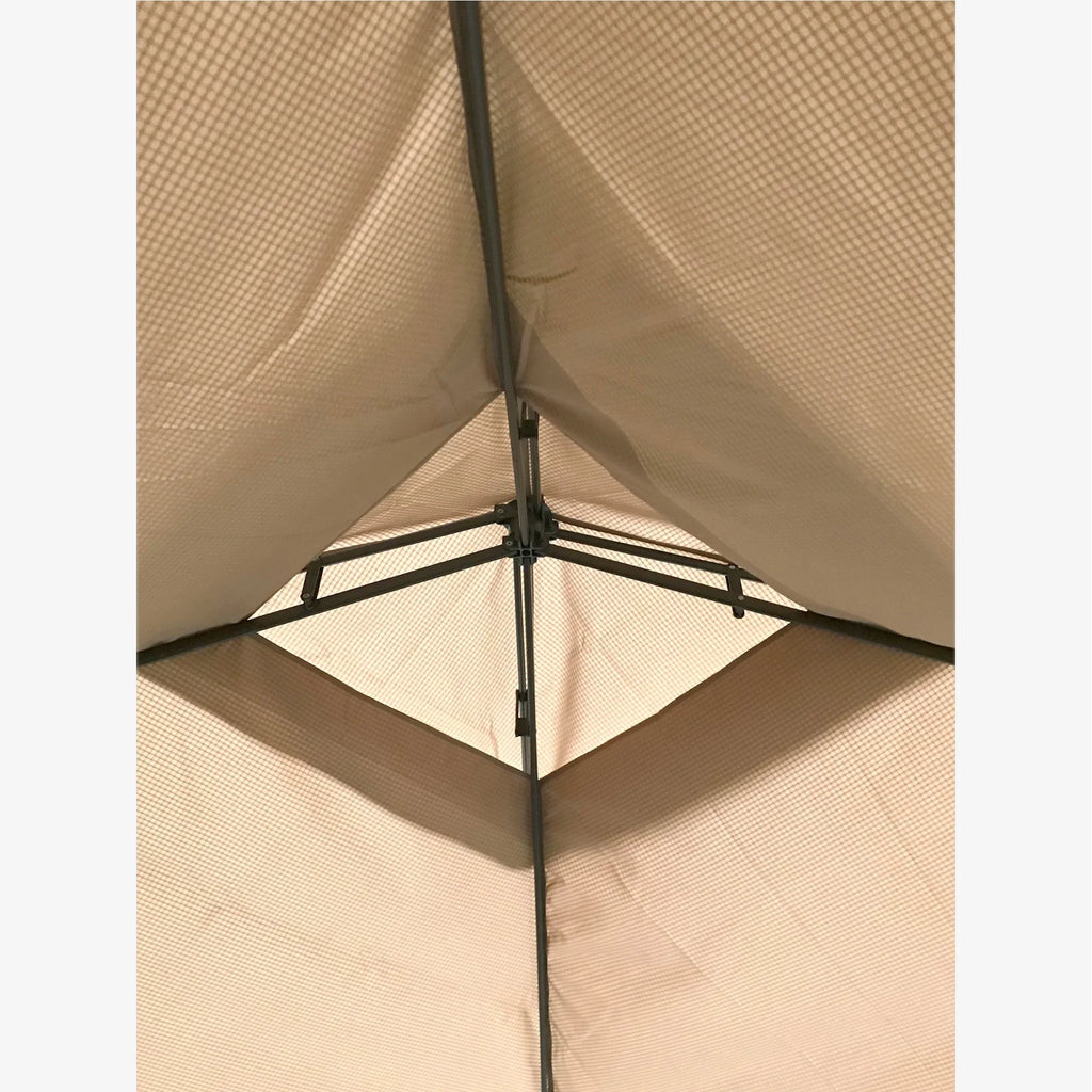 Garden Winds Custom Fit Replacement Canopy Top Cover Compatible with the Coleman 13 x 13 Two Tiered Tent Eaved Shelter - Upgraded Performance RIPLOCK 350 Fabric - Nutmeg