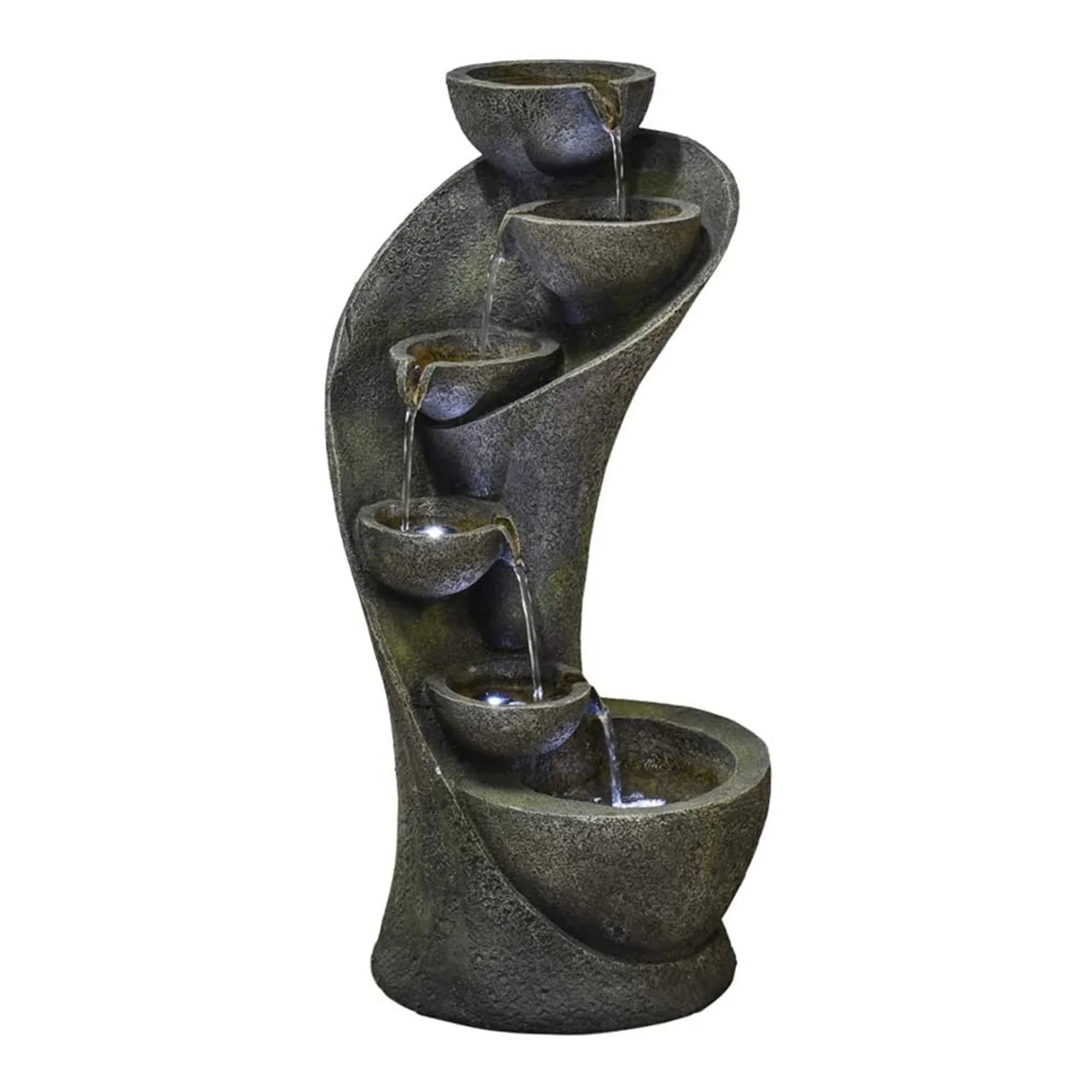Watnature 23.6 Outdoor 6-Tier Garden Water Fountain