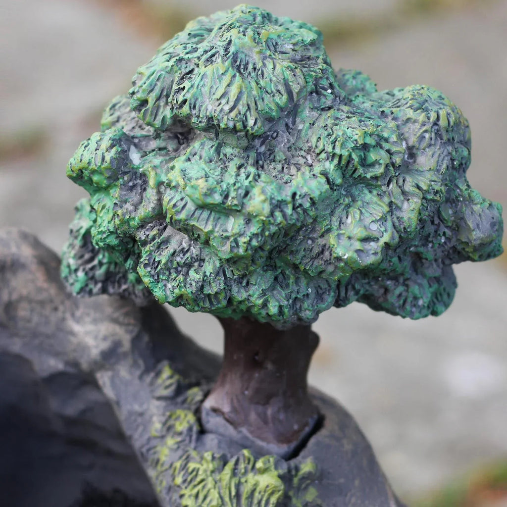 Northlight 24.5 Solar LED Lighted Mushrooms By Waterfall Outdoor Patio Garden Water Fountain