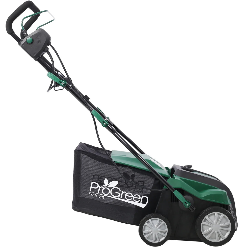 Dethatcher and Scarifier, Seizeen 16-Inch Lawn Dethatcher Scarifier 2-IN-1 Gardening Equipment, Powerful 15 Amp Electric Dethatcher & Scarifier, Height Adjustable, 58QT Removable Thatch Bag
