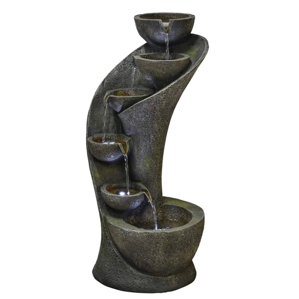 Watnature 23.6 Outdoor 6-Tier Garden Water Fountain