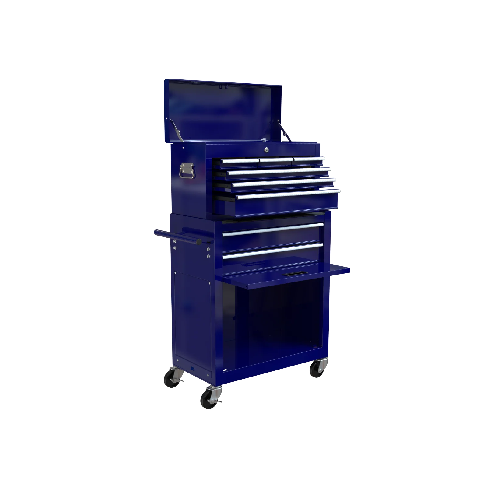 Pouseayar  8-Drawer High Capacity Rolling Tool Chest Storage Cabinet, Blue