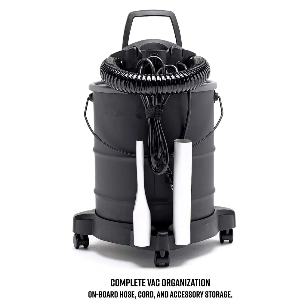 Vacmaster 6 Gal 120V Portable Corded Electric Ash Vacuum w/Wheels, Black