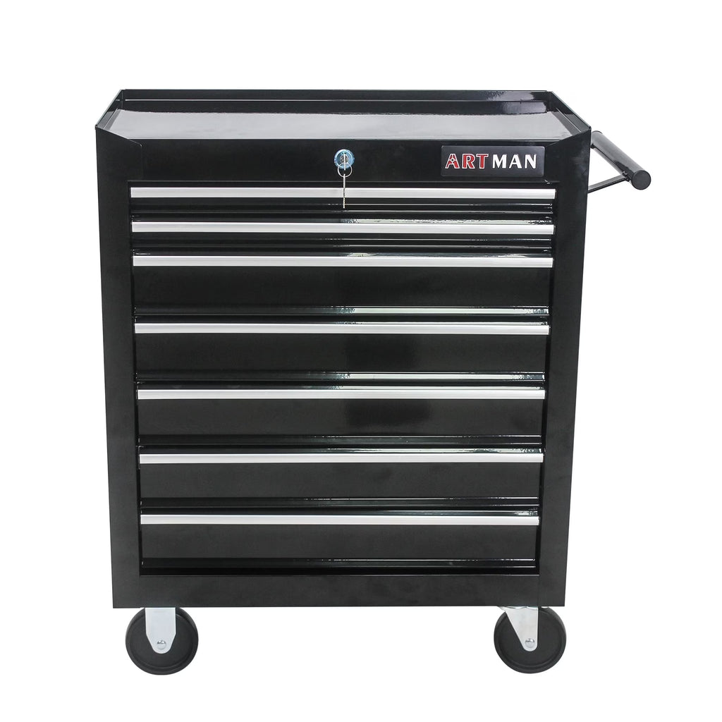 ARTMAN 7 Drawer Tool Rolling Storage Cart ,Tool Boxes Tool Chest with Wheels and Drawers for Garage Workshop Warehouse