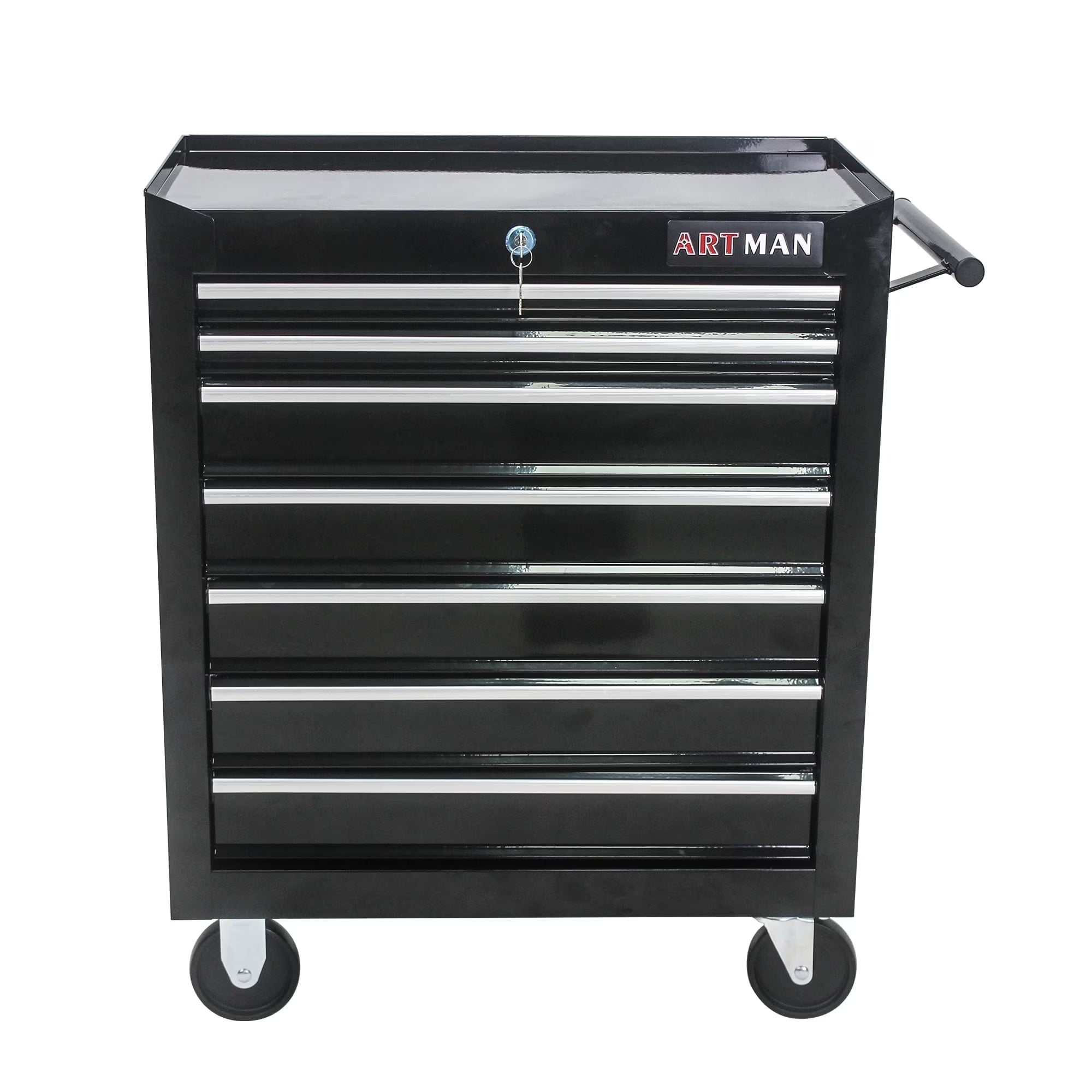 ARTMAN 7 Drawer Tool Rolling Storage Cart ,Tool Boxes Tool Chest with Wheels and Drawers for Garage Workshop Warehouse