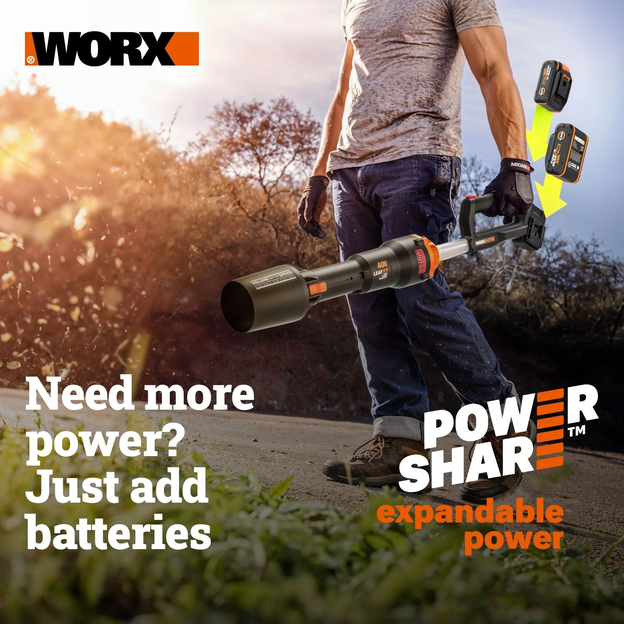 Worx Nitro WX841L 20V 16GA Brushless Finish Nail Gun (Battery & Charger Included)