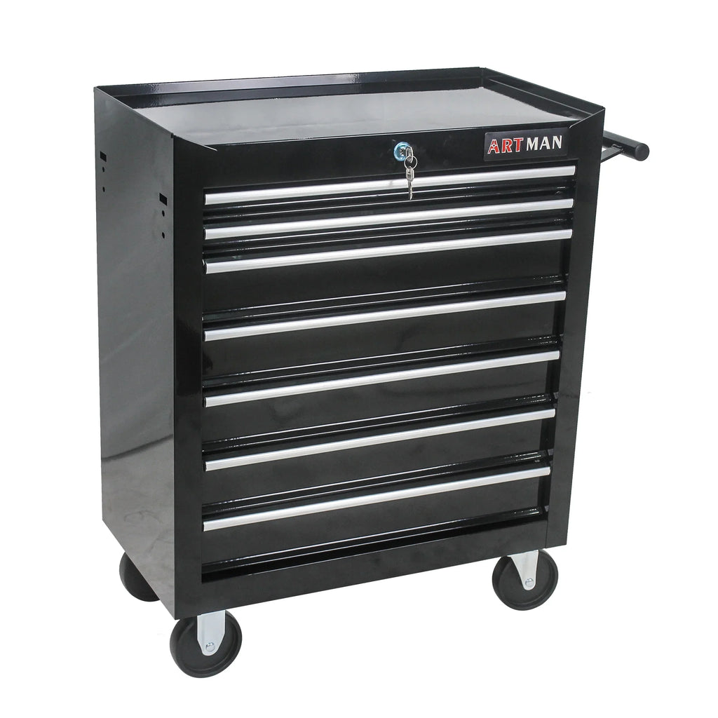ARTMAN 7 Drawer Tool Rolling Storage Cart ,Tool Boxes Tool Chest with Wheels and Drawers for Garage Workshop Warehouse