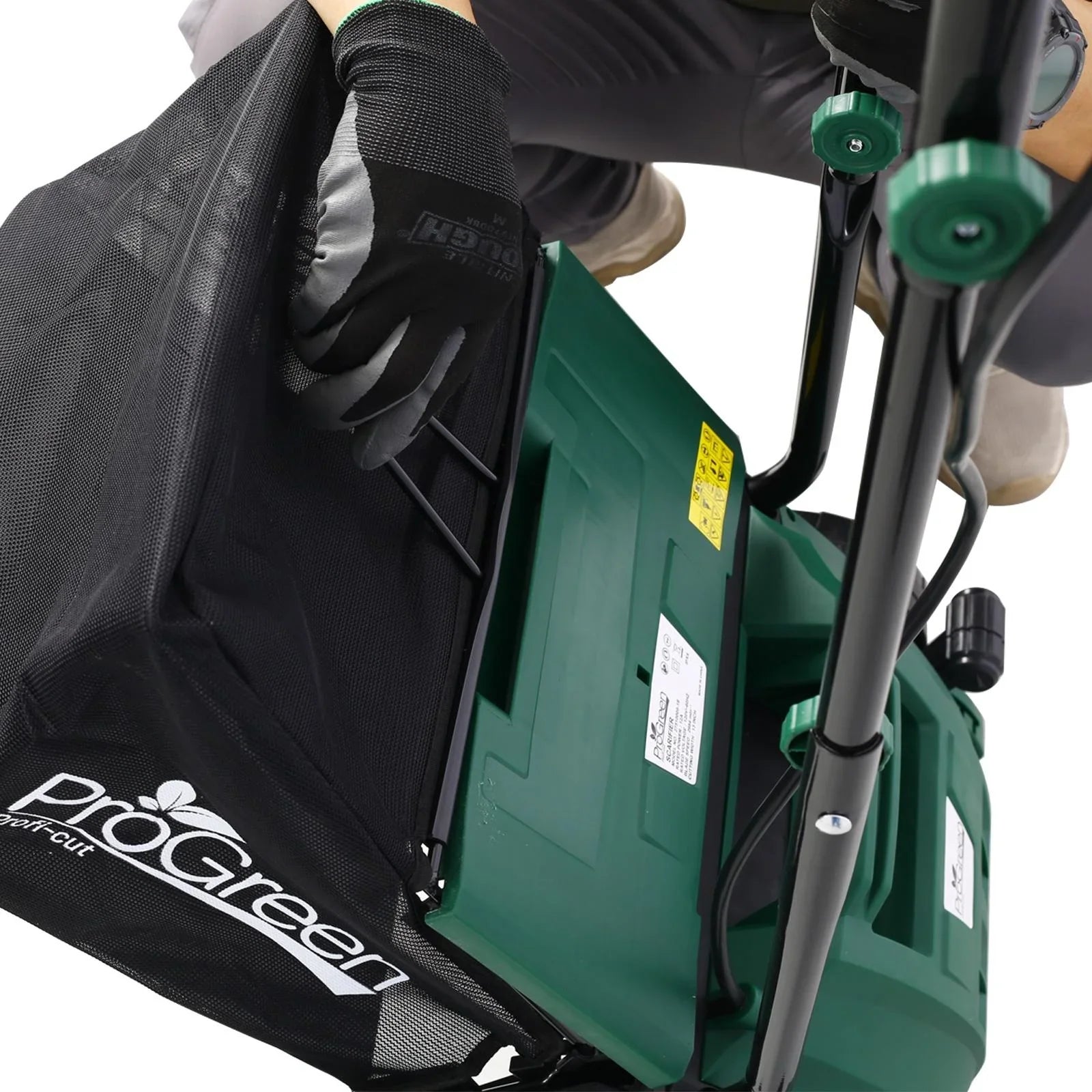 Dethatcher and Scarifier, Seizeen 16-Inch Lawn Dethatcher Scarifier 2-IN-1 Gardening Equipment, Powerful 15 Amp Electric Dethatcher & Scarifier, Height Adjustable, 58QT Removable Thatch Bag