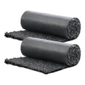 Barara King Rubber Mulch for Landscaping, 2 Rolls Recycled Rubber Mulch Mat 96 x 22 in, Permanent Rubber Pathway, Natural-Looking Black Mulch Garden Edging