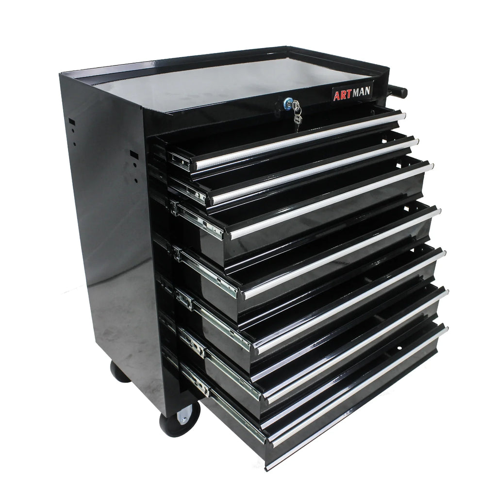 ARTMAN 7 Drawer Tool Rolling Storage Cart ,Tool Boxes Tool Chest with Wheels and Drawers for Garage Workshop Warehouse