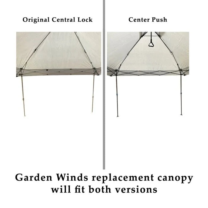 Garden Winds Custom Fit Replacement Canopy Top Cover Compatible with Core Equipment 1654628, 40325, 40155 13' x 13' Center Push Up Pop Up Canopy - Upgraded Performance RipLock 350 Fabric - Nutmeg