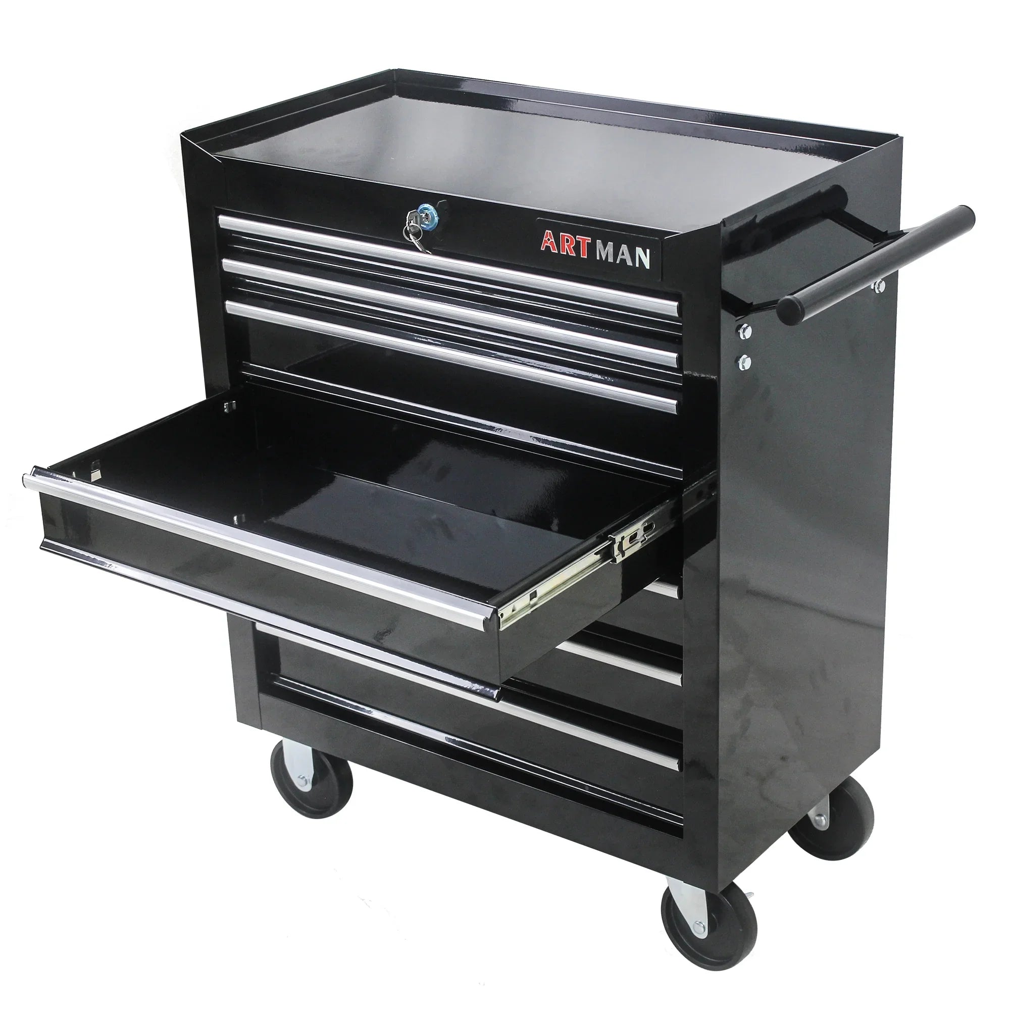ARTMAN 7 Drawer Tool Rolling Storage Cart ,Tool Boxes Tool Chest with Wheels and Drawers for Garage Workshop Warehouse