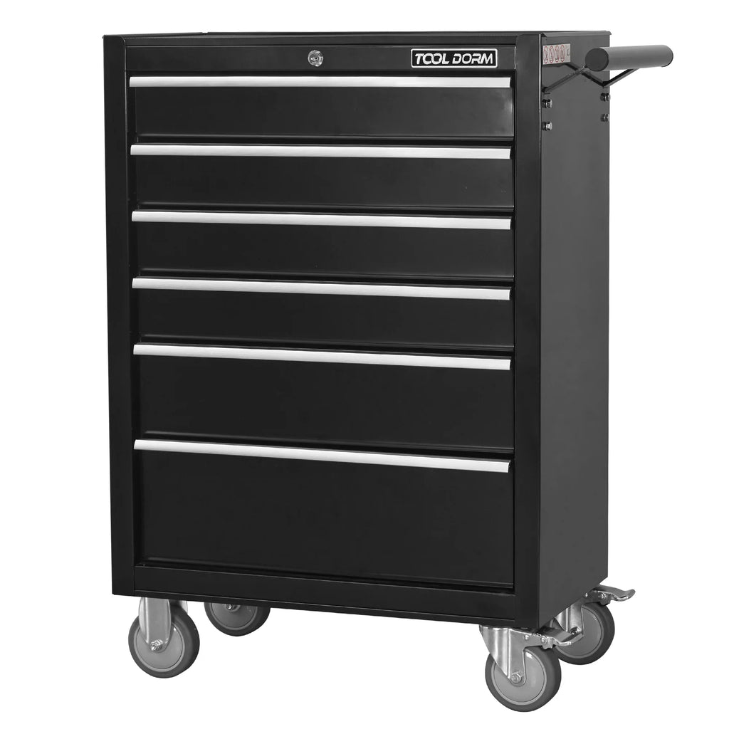Tool Cabinet Tool Cart 24.2inch with 7 Drawers and Wheels, Metal Rolling Tool Box Locked Drawers Storage Organizer Cabinet for Garage, Warehouse, Repair Shop, Workshop, Brand