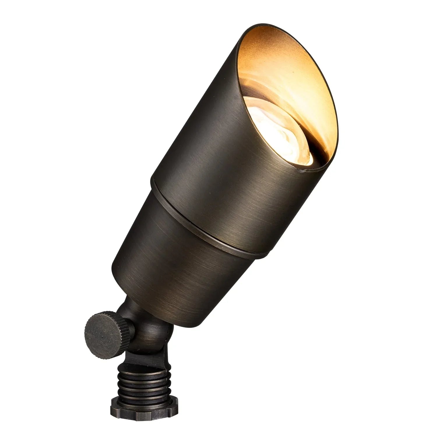 Gardenreet Mini Solid Brass Landscape Spotlight,12V Low Voltage Uplight Outdoor LED Landscape Light Fixture Without Bulb