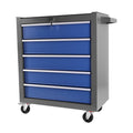 Rolling Tool Chest with 5-Drawer, Tool Box with Wheels, Multifunctional Tool Cart Mechanic Tool Storage Cabinet for Garage, Warehouse, Workshop, Repair Shop, Blue?