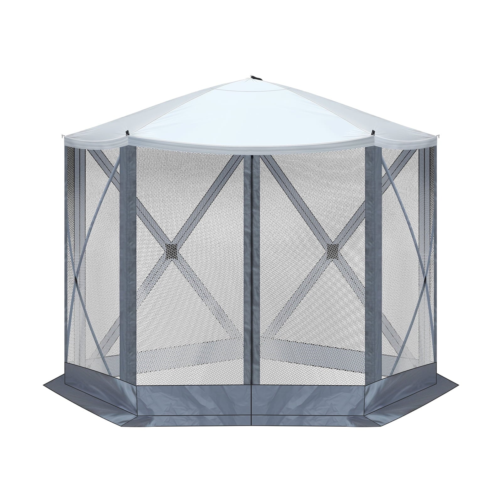 10x10 FT Pop Up Canopy with UPF 50+ Sun Protection, Portable Outdoor Sun Shelter with Vent Windows & Waterproof Roof for Lawn, Garden, Picnic, Sports Events; Easy Set Up in 60 Seconds