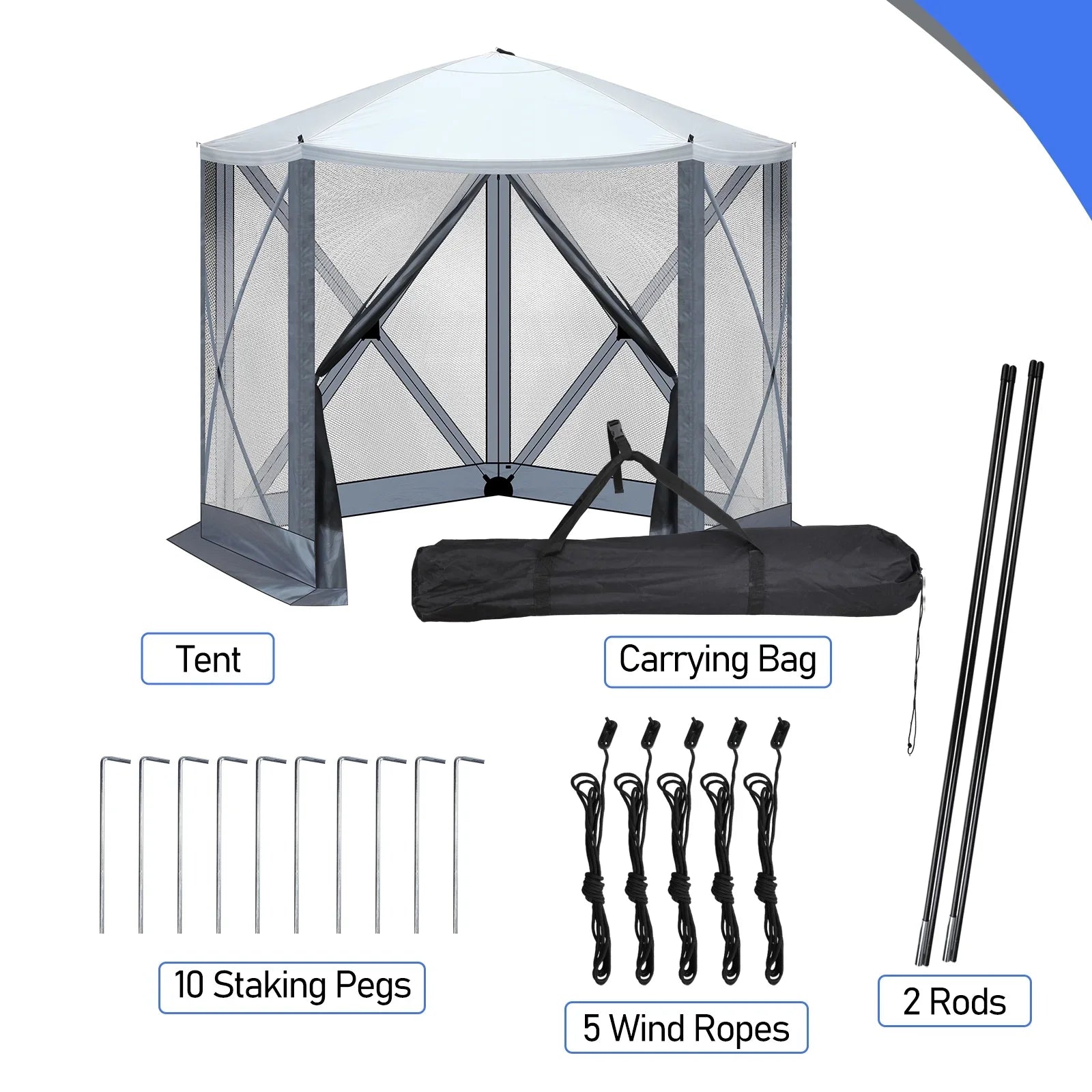 10x10 FT Pop Up Canopy with UPF 50+ Sun Protection, Portable Outdoor Sun Shelter with Vent Windows & Waterproof Roof for Lawn, Garden, Picnic, Sports Events; Easy Set Up in 60 Seconds