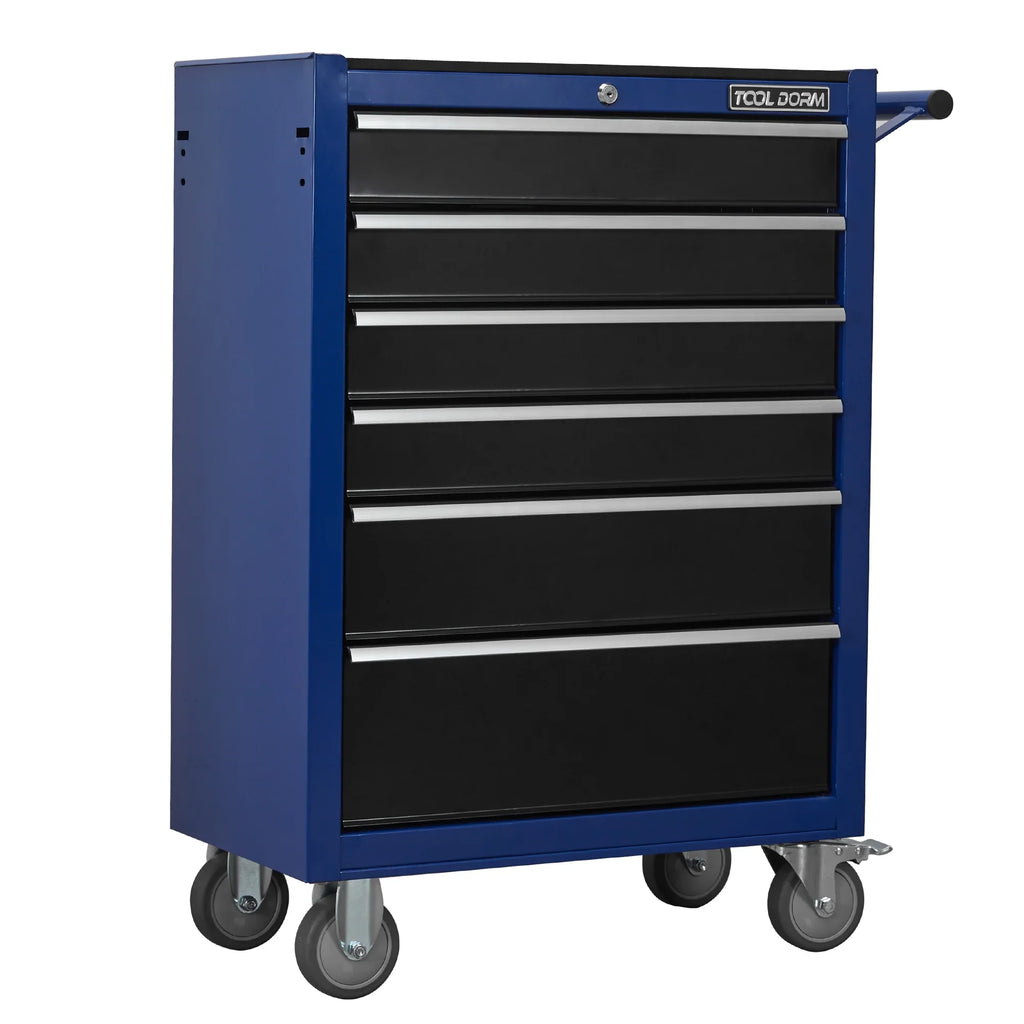 Tool Cabinet Tool Cart 24.2inch with 7 Drawers and Wheels, Metal Rolling Tool Box Locked Drawers Storage Organizer Cabinet for Garage, Warehouse, Repair Shop, Workshop, Brand