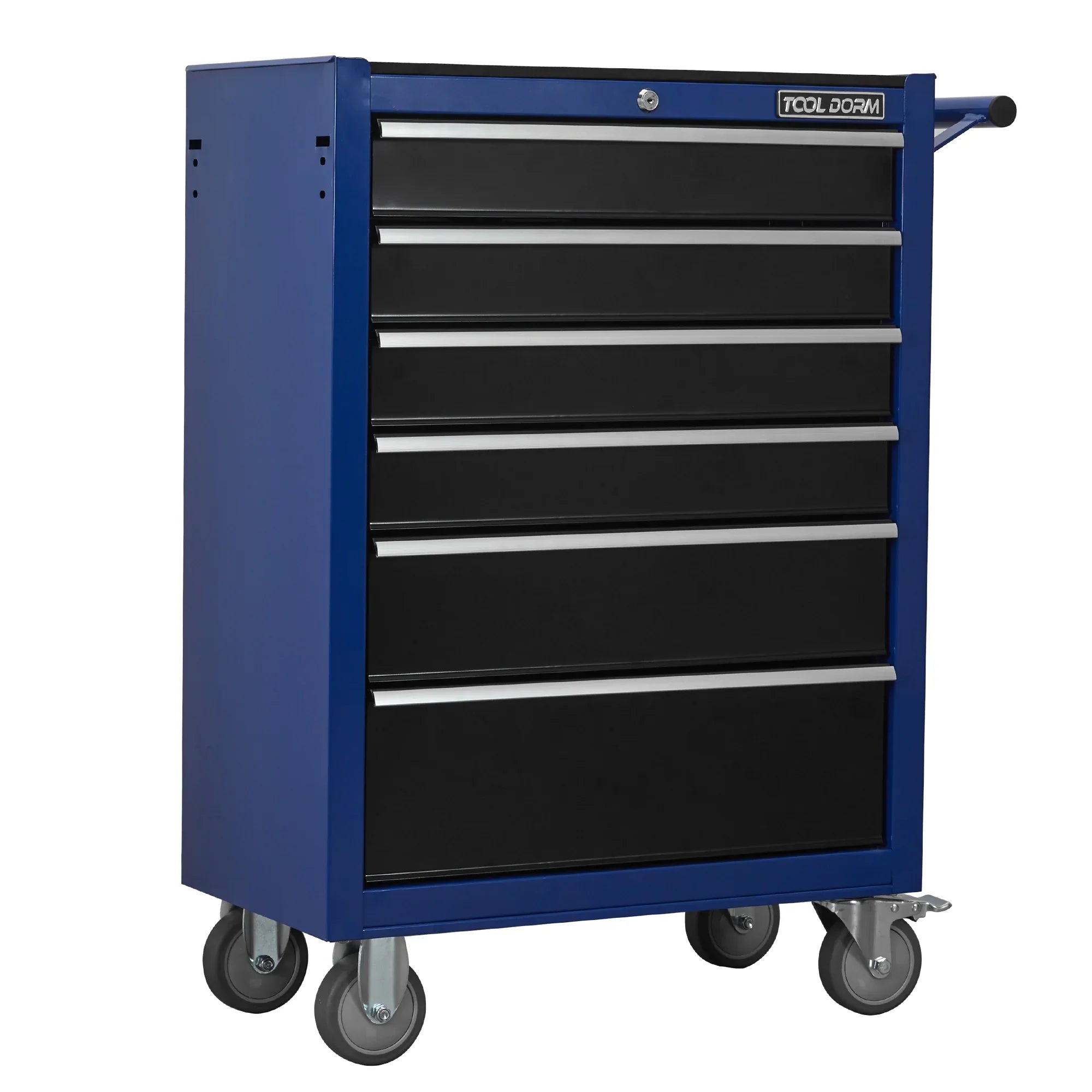Tool Cabinet Tool Cart 24.2inch with 7 Drawers and Wheels, Metal Rolling Tool Box Locked Drawers Storage Organizer Cabinet for Garage, Warehouse, Repair Shop, Workshop, Brand
