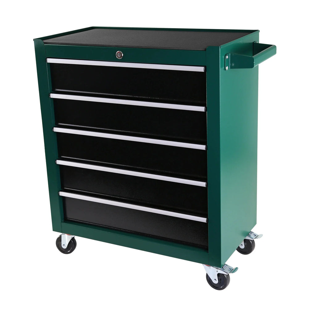Rolling Tool Chest with 5-Drawer, Tool Box with Wheels, Multifunctional Tool Cart Mechanic Tool Storage Cabinet for Garage, Warehouse, Workshop, Repair Shop, Blue?