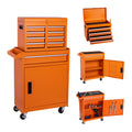 Heavy-Duty Metal Tool Storage Cabinet 5-Drawer Rolling with Detachable Top Box, Lockable Wheels & Adjustable Shelves, Secure Locking Mechanism, Space-Saving Design for Garage Workshop & Home Use