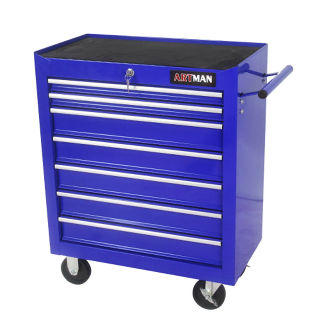 ARTMAN 7 Drawer Tool Rolling Storage Cart ,Tool Boxes Tool Chest with Wheels and Drawers for Garage Workshop Warehouse