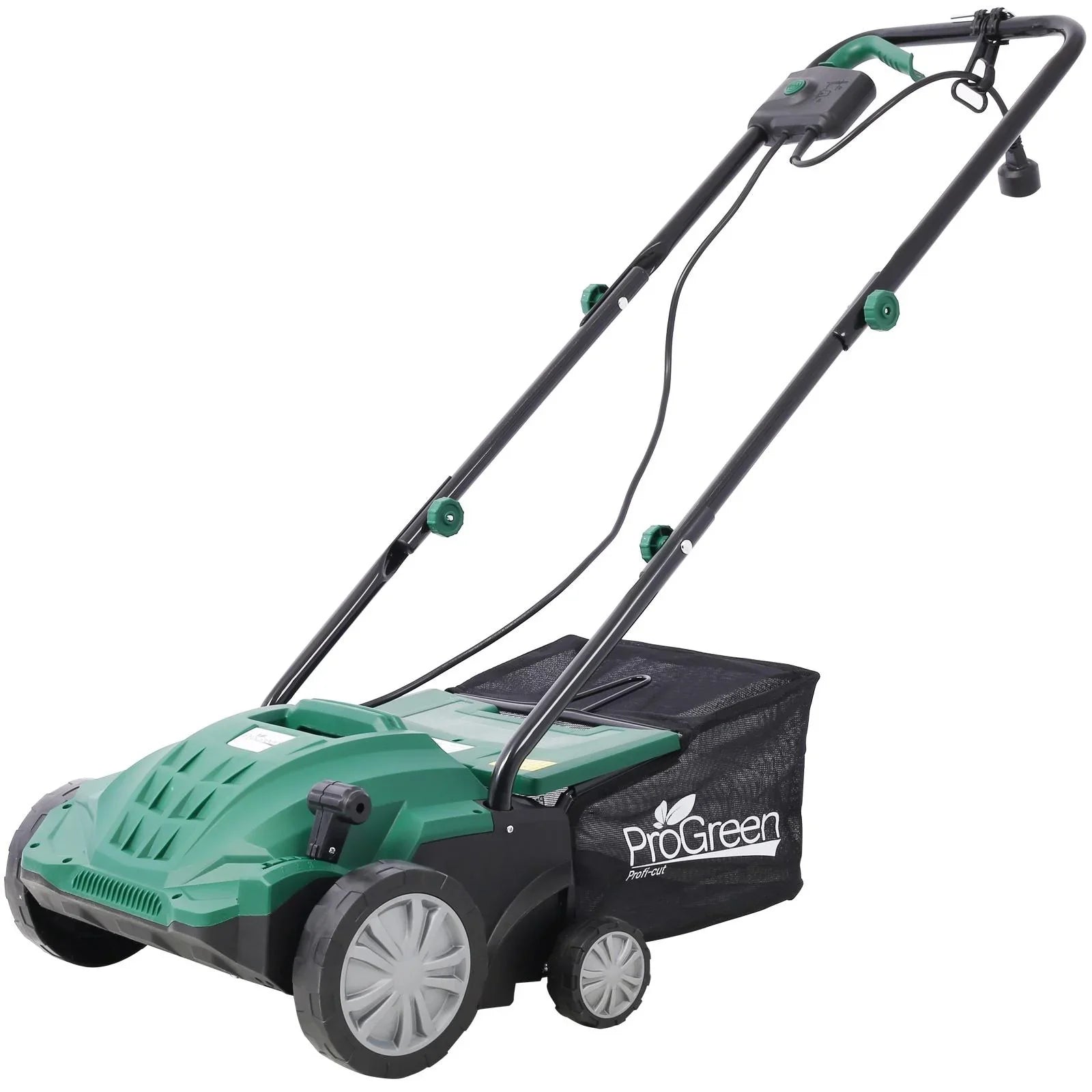 Dethatcher and Scarifier, Seizeen 16-Inch Lawn Dethatcher Scarifier 2-IN-1 Gardening Equipment, Powerful 15 Amp Electric Dethatcher & Scarifier, Height Adjustable, 58QT Removable Thatch Bag