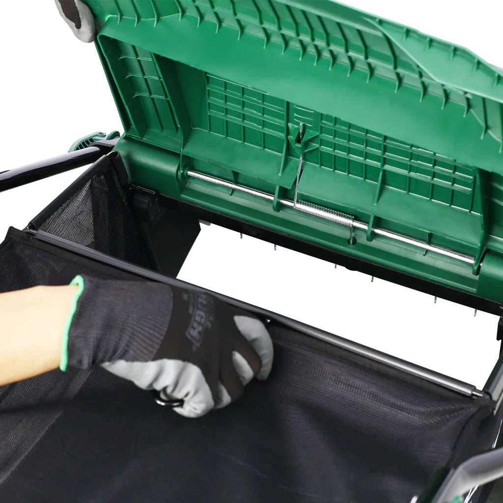 Dethatcher and Scarifier, Seizeen 16-Inch Lawn Dethatcher Scarifier 2-IN-1 Gardening Equipment, Powerful 15 Amp Electric Dethatcher & Scarifier, Height Adjustable, 58QT Removable Thatch Bag
