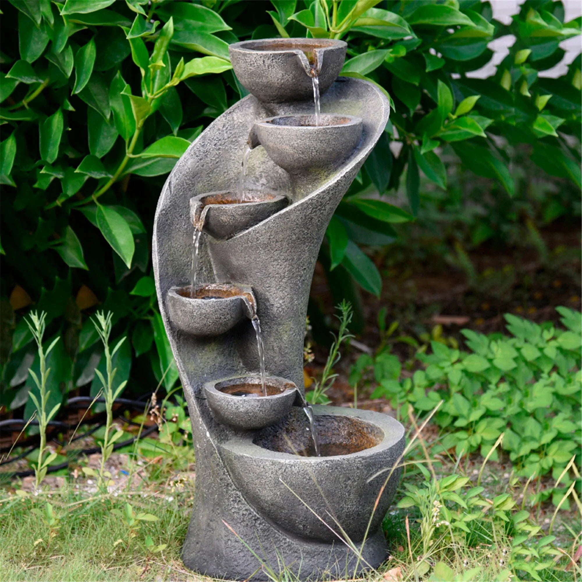 Watnature 23.6 Outdoor 6-Tier Garden Water Fountain