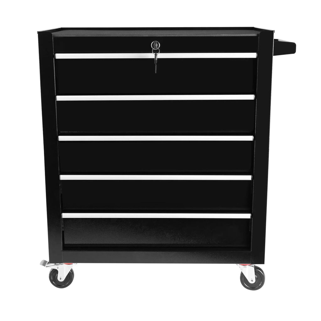 Rolling Tool Chest with 5-Drawer, Tool Box with Wheels, Multifunctional Tool Cart Mechanic Tool Storage Cabinet for Garage, Warehouse, Workshop, Repair Shop, Blue?