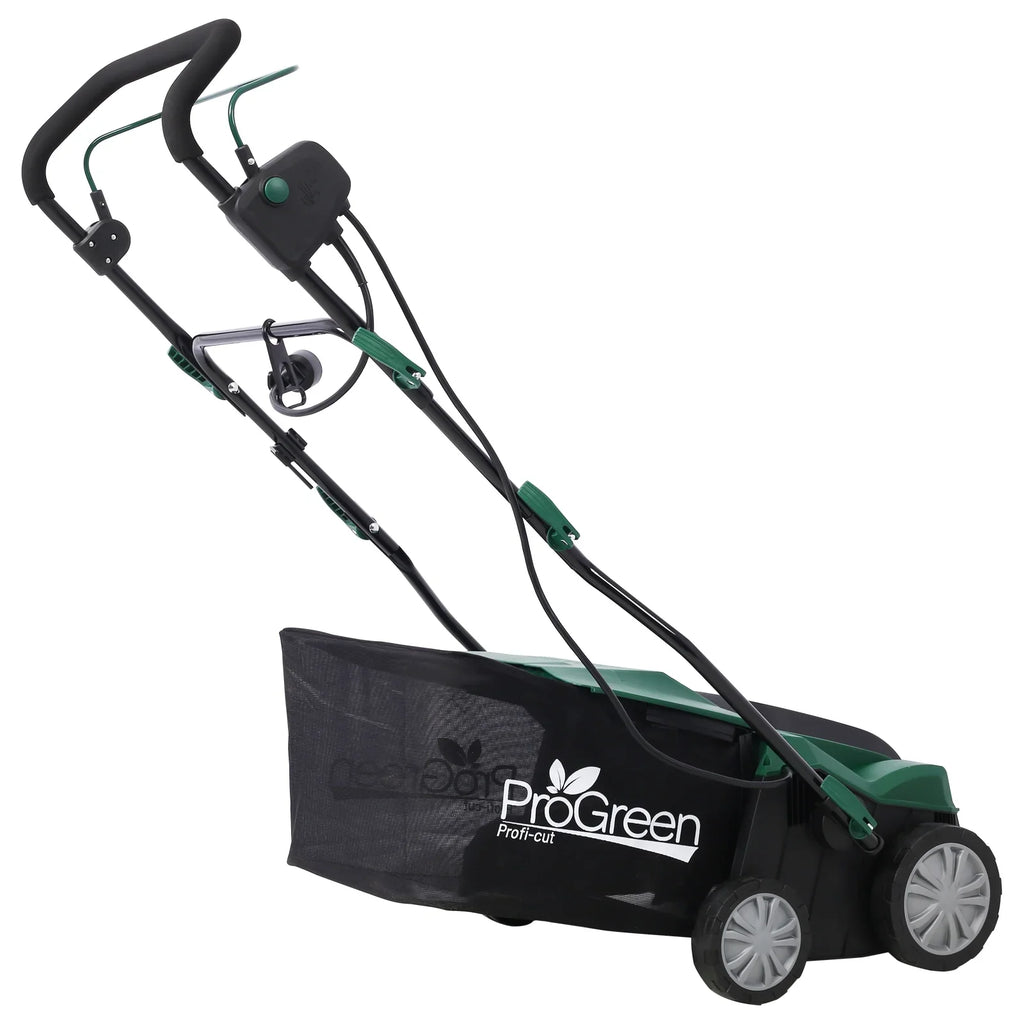 Dethatcher and Scarifier, Seizeen 16-Inch Lawn Dethatcher Scarifier 2-IN-1 Gardening Equipment, Powerful 15 Amp Electric Dethatcher & Scarifier, Height Adjustable, 58QT Removable Thatch Bag