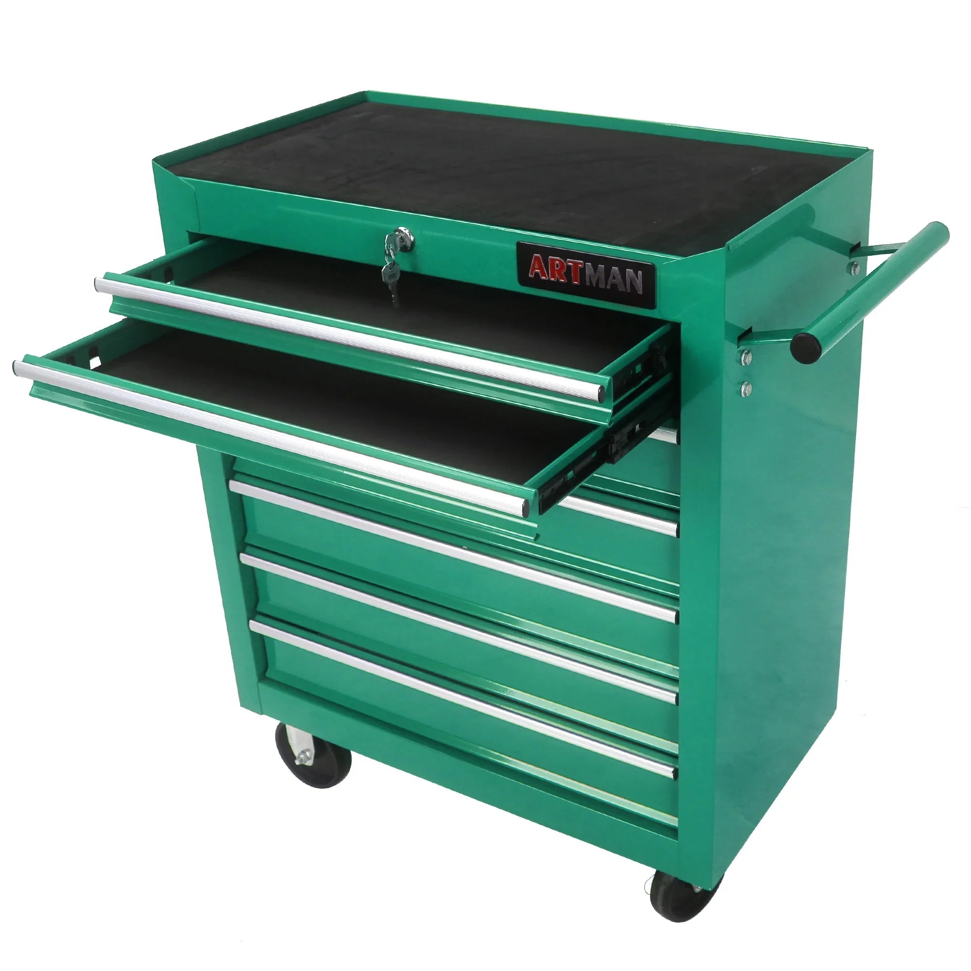 ARTMAN 7 Drawer Tool Rolling Storage Cart ,Tool Boxes Tool Chest with Wheels and Drawers for Garage Workshop Warehouse