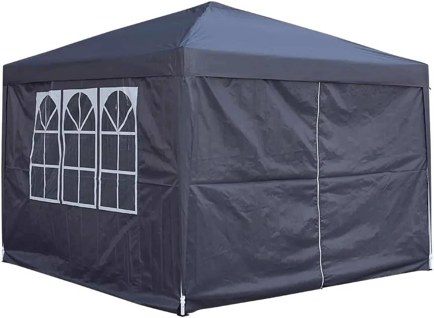REKHH Pop Up Outdoor Gazebo Marquee 8.2''x8.2'' Garden Awning Tent Folding Canopy with 4 Sidewall and Carrying Bag for Festival Wedding Party 2.5MX2.5M (2.5x2.5m,Red)
