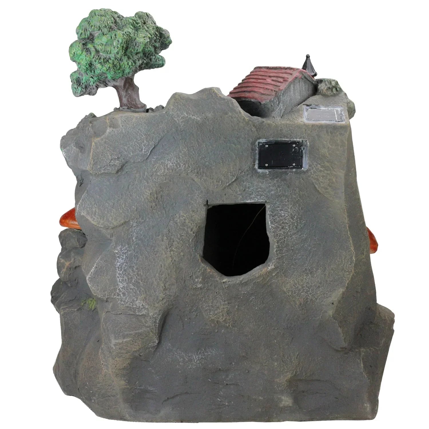 Northlight 24.5 Solar LED Lighted Mushrooms By Waterfall Outdoor Patio Garden Water Fountain