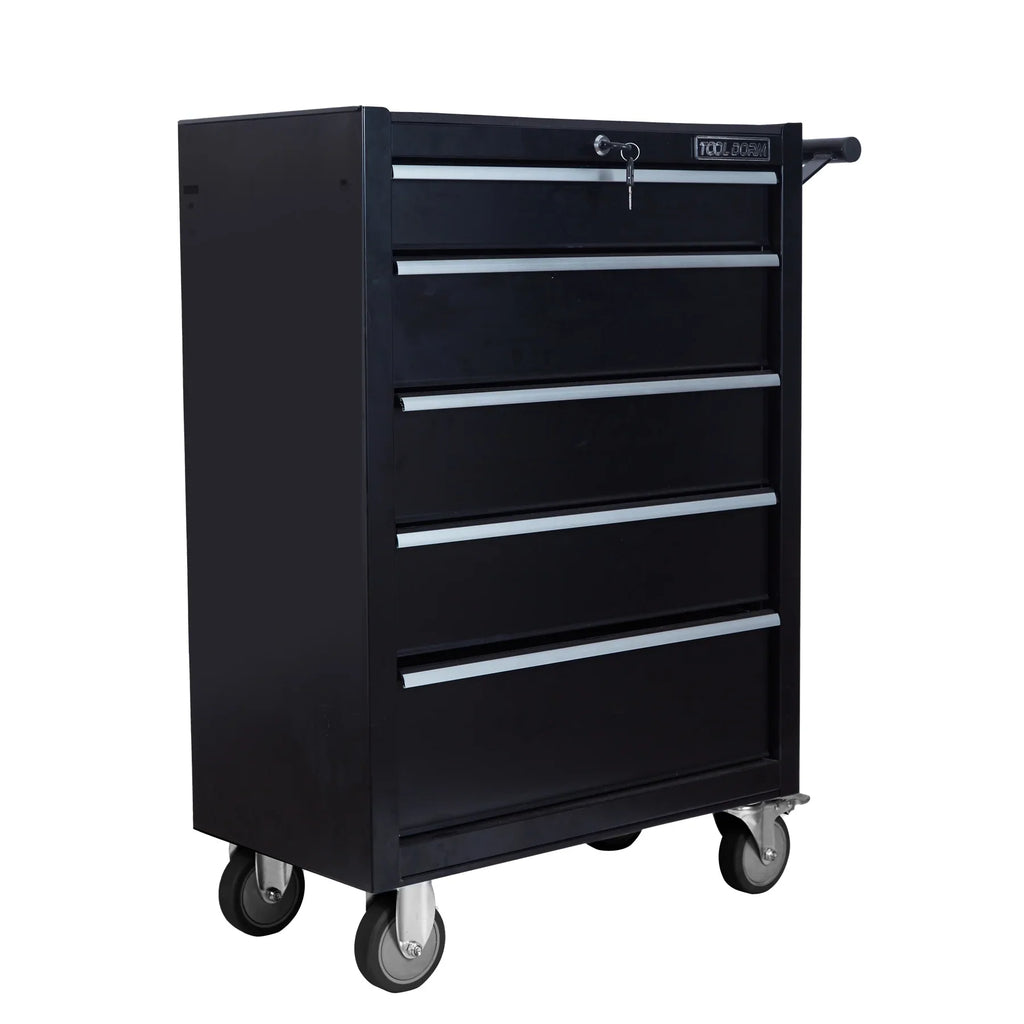 Tool Cabinet Tool Cart 24.2inch with 7 Drawers and Wheels, Metal Rolling Tool Box Locked Drawers Storage Organizer Cabinet for Garage, Warehouse, Repair Shop, Workshop, Brand