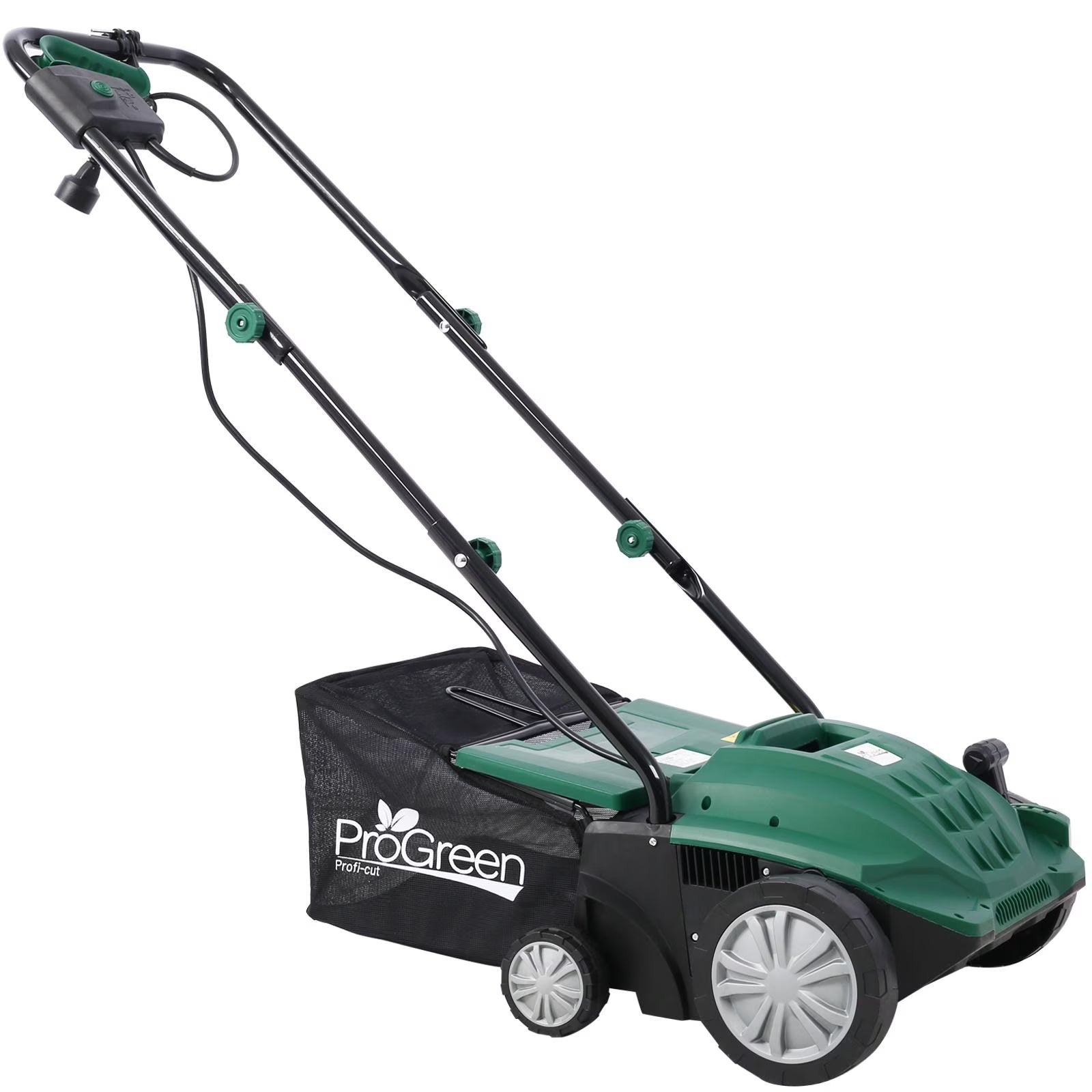 Dethatcher and Scarifier, Seizeen 16-Inch Lawn Dethatcher Scarifier 2-IN-1 Gardening Equipment, Powerful 15 Amp Electric Dethatcher & Scarifier, Height Adjustable, 58QT Removable Thatch Bag
