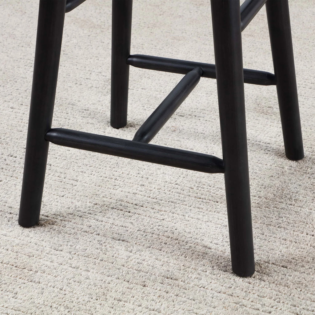 Better Homes & Gardens Springwood Barstool Set of 2, Light Honey Finish, Counter Height