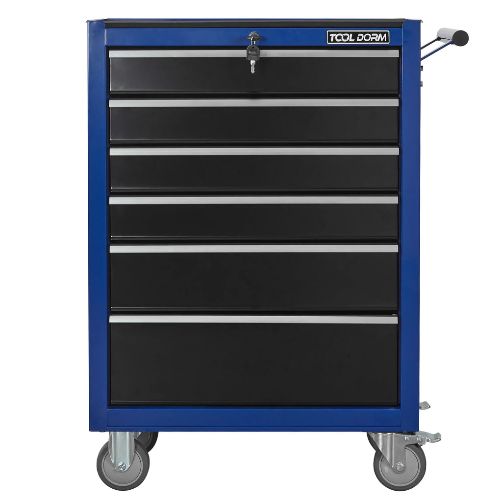 Tool Cabinet Tool Cart 24.2inch with 7 Drawers and Wheels, Metal Rolling Tool Box Locked Drawers Storage Organizer Cabinet for Garage, Warehouse, Repair Shop, Workshop, Brand