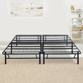 GrandRest 14'' Adult Elegant Metal Bed Frame with Foldable Legs, King