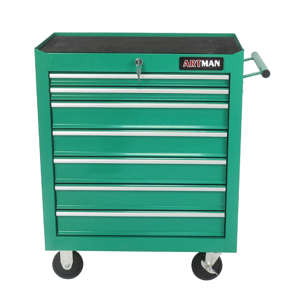 ARTMAN 7 Drawer Tool Rolling Storage Cart ,Tool Boxes Tool Chest with Wheels and Drawers for Garage Workshop Warehouse
